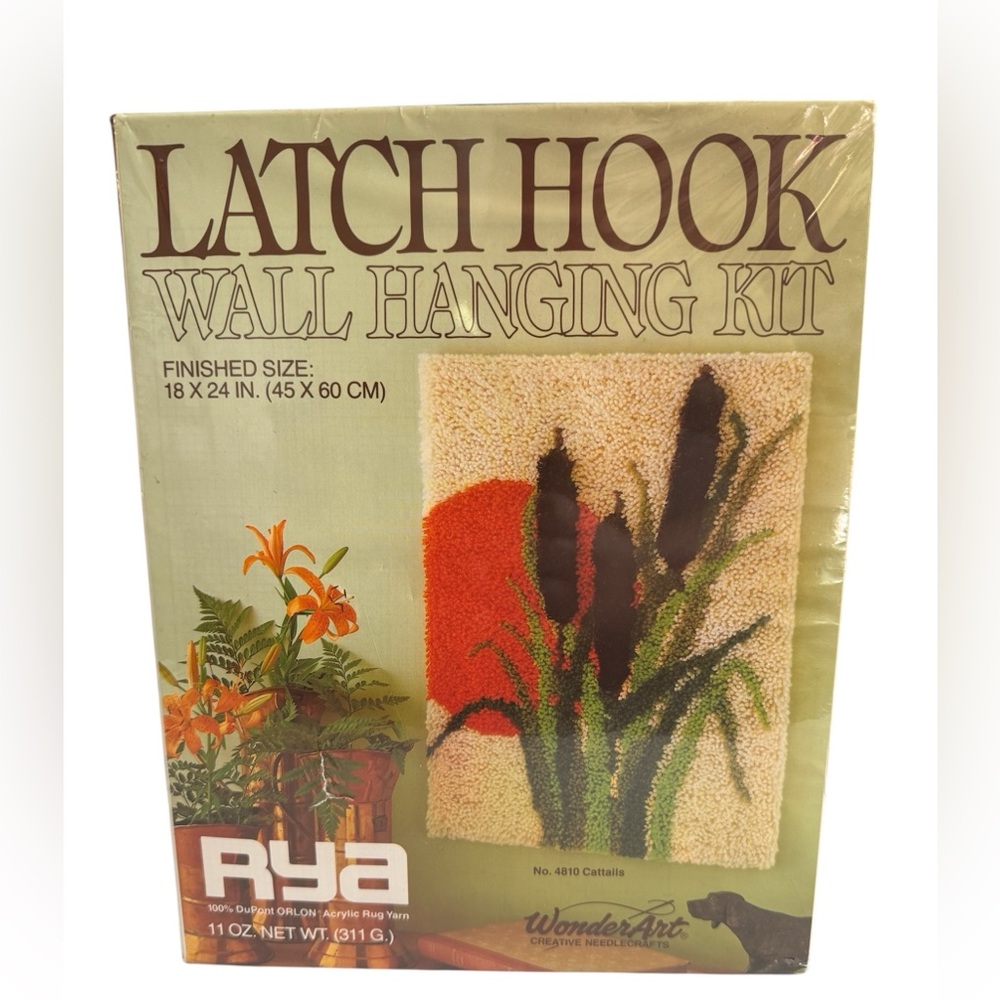 Wonder Art Latch Hook Kit No.4810 Cattails